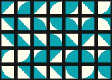 Soyut Geometrik Desen üretken hesaplama sanatı çizimi