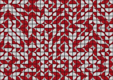 Soyut Geometrik Desen üretken hesaplama sanatı çizimi