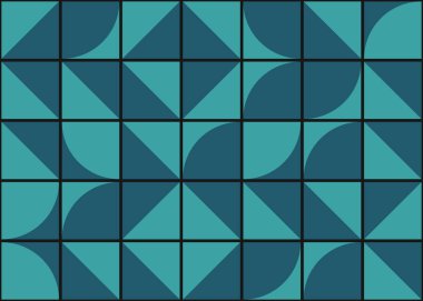 Soyut Geometrik Desen üretken hesaplama sanatı çizimi