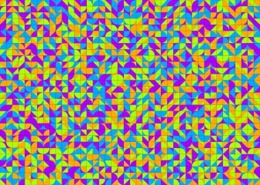 Soyut Geometrik Desen üretken hesaplama sanatı çizimi