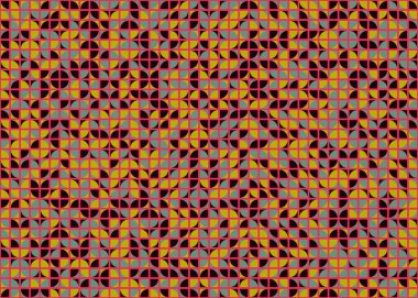 Soyut Geometrik Desen üretken hesaplama sanatı çizimi