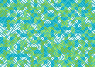 Soyut Geometrik Desen üretken hesaplama sanatı çizimi