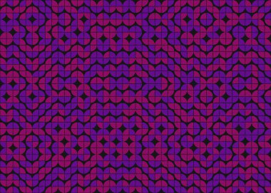 Soyut Geometrik Desen üretken hesaplama sanatı çizimi