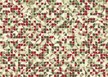 Soyut Geometrik Desen üretken hesaplama sanatı çizimi