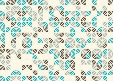 Soyut Geometrik Desen üretken hesaplama sanatı çizimi