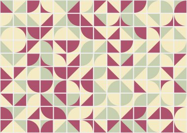 Soyut Geometrik Desen üretken hesaplama sanatı çizimi