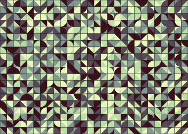 Soyut Geometrik Desen üretken hesaplama sanatı çizimi