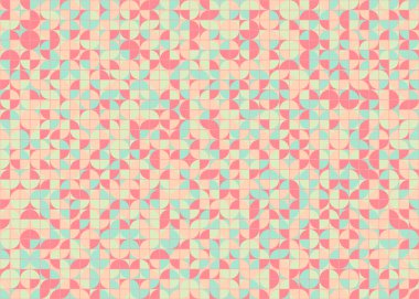 Soyut Geometrik Desen üretken hesaplama sanatı çizimi