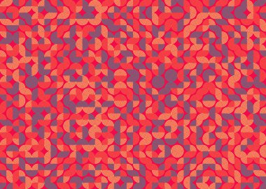 Soyut Geometrik Desen üretken hesaplama sanatı çizimi