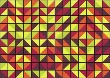 Soyut Geometrik Desen üretken hesaplama sanatı çizimi