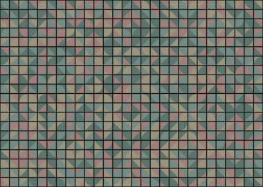 Soyut Geometrik Desen üretken hesaplama sanatı çizimi