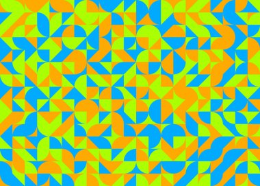 Soyut Geometrik Desen üretken hesaplama sanatı çizimi