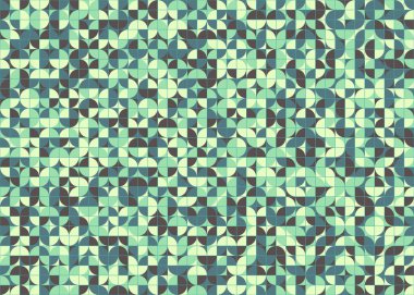 Soyut Geometrik Desen üretken hesaplama sanatı çizimi