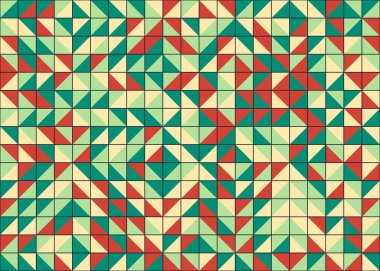 Soyut Geometrik Desen üretken hesaplama sanatı çizimi