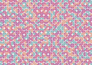 Soyut Geometrik Desen üretken hesaplama sanatı çizimi