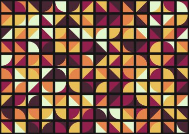 Soyut Geometrik Desen üretken hesaplama sanatı çizimi