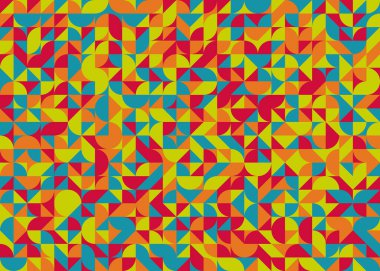 Soyut Geometrik Desen üretken hesaplama sanatı çizimi