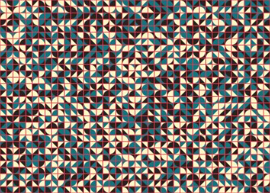 Soyut Geometrik Desen üretken hesaplama sanatı çizimi