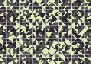 Soyut Geometrik Desen üretken hesaplama sanatı çizimi