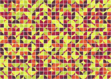 Soyut Geometrik Desen üretken hesaplama sanatı çizimi