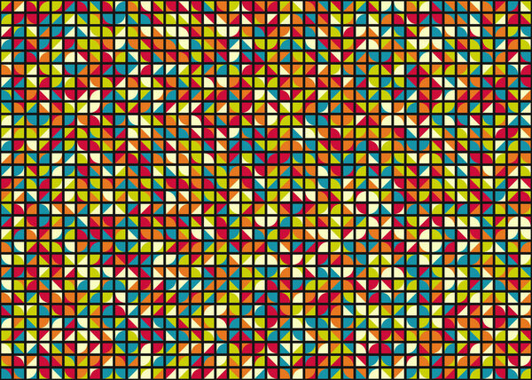 Абстрактная геометрическая иллюстрация генеративного вычислительного искусства