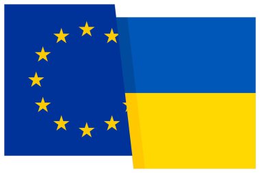 Avrupa Birliği Bayrağı Ukrayna 'nın bir simgesi