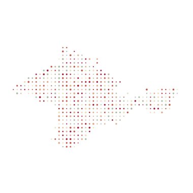 Crimea Silueti Pikselli desen haritası çizimi