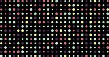 Renkli yanıp sönen dairelerle geometrik arkaplan