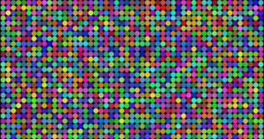 Renkli yanıp sönen dairelerle geometrik arkaplan