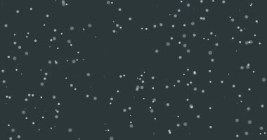Koyu mavi arkaplanda kar parçacıkları animasyonu, 4K hareket grafikleri.