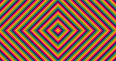 Genişleyen Rhombus Deseni Optik İllüzyon Canlandırması