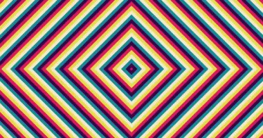 Genişleyen Rhombus Deseni Optik İllüzyon Canlandırması