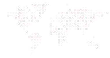 Pulsing Noots Formu Soyut Dünya Haritası