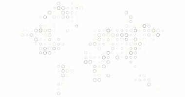 Canlandırılmış Dairesel Dünya Haritası Veri Görselleştirme