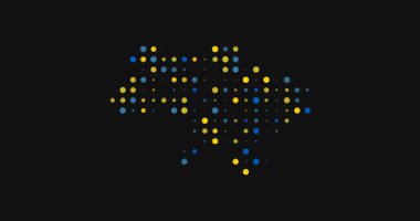 Üretken Noktalarla Ukrayna Harita Canlandırması