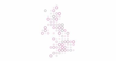 Üretken Noktalarla Birleşik Krallık Harita Canlandırması