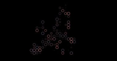 Avrupa 'nın Canlandırılmış Üretken Nokta Haritası