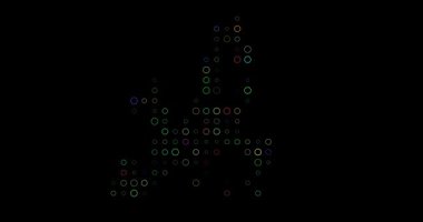 Avrupa 'nın Canlandırılmış Üretken Nokta Haritası