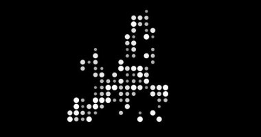 Avrupa Renkli Çember Izgara Haritası