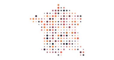 Dijital Nabız Noktaları Fransa Haritası Oluştur