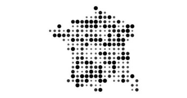 Üretici Noktalar Fransa Haritası Canlandırması