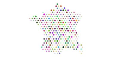 Nabız Çemberli Sanatsal Fransa Haritası