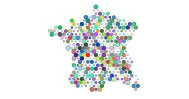 Üretken Noktalarla Fransa Haritası Canlandırması