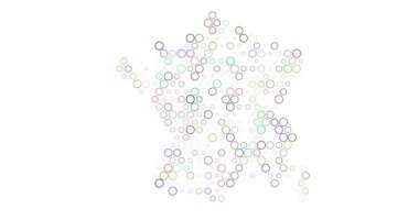 Dijital Nabız Noktaları Fransa Haritası Oluştur