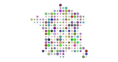 Dijital Nabız Noktaları Fransa Haritası Oluştur