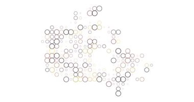 Parlak Noktalı Kanada Haritası