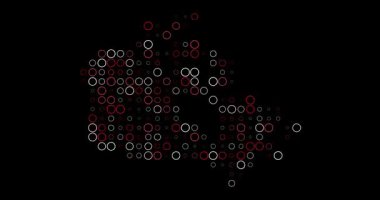 Kanada Renkli Noktalar Haritası Canlandırması