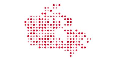 Spektrumlu Kanada Haritası