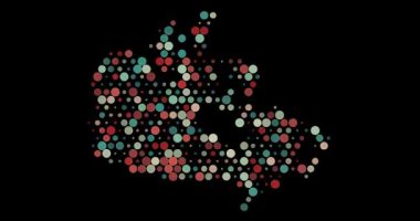 Dijital Noktalar Kanada Haritası Oluştur