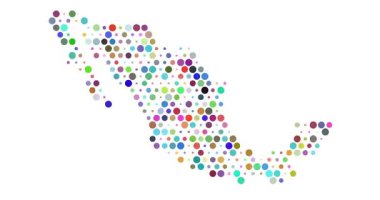 Meksika Noktaları Dijital Sanat Eserleri Biçimi